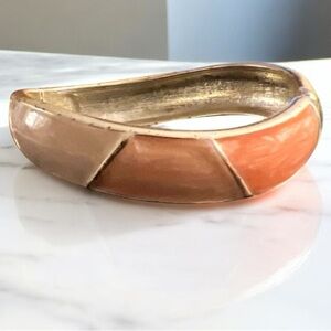 ⭐️3 for $10  LAST CHANCE Gold and Pink  Enamel Bracelet